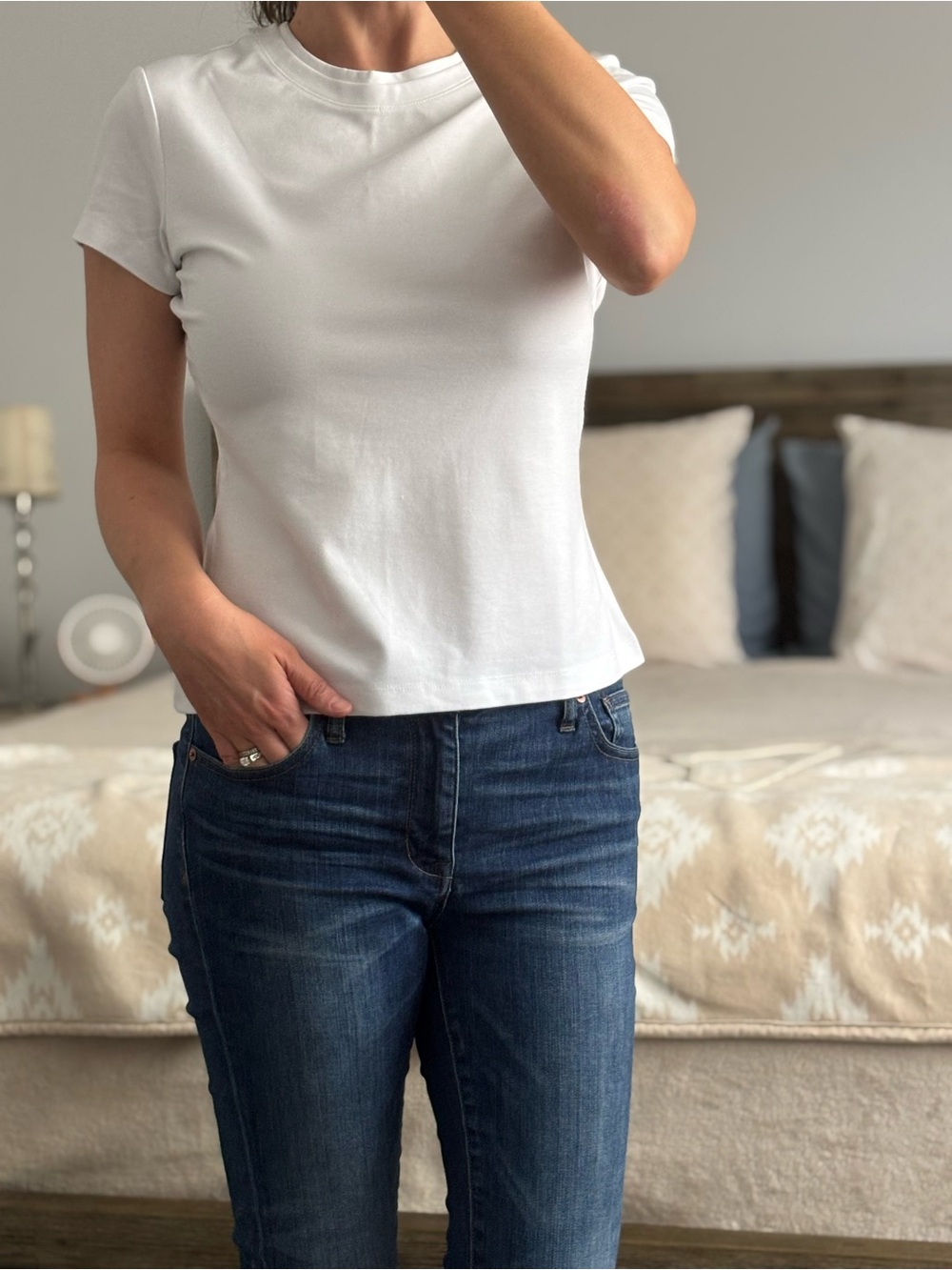 Adrienne Vittadini Classic Crew Neck Tee